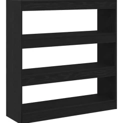 Boekenkasten & Wandplanken*vidaXL Boekenkast 100 x 30 x 103 cm Bewerkt hout Zwart eiken