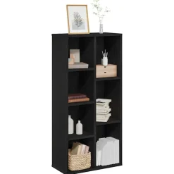 Boekenkasten & Wandplanken*vidaXL Boekenkast 50 x 25 x 102 cm Zwart eiken