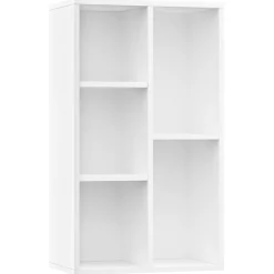 Boekenkasten & Wandplanken*vidaXL Boekenkast/dressoir 50x25x80 cm bewerkt hout Wit