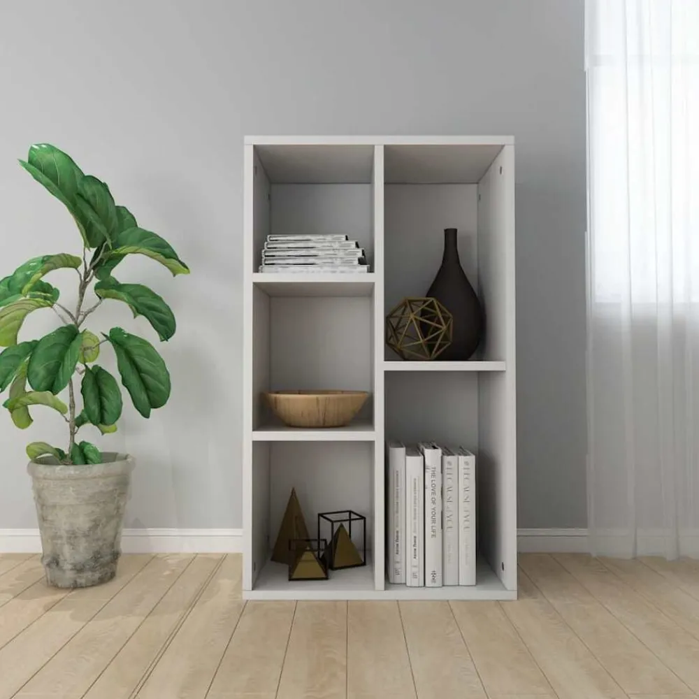 Boekenkasten & Wandplanken*vidaXL Boekenkast/dressoir 50x25x80 cm bewerkt hout Wit