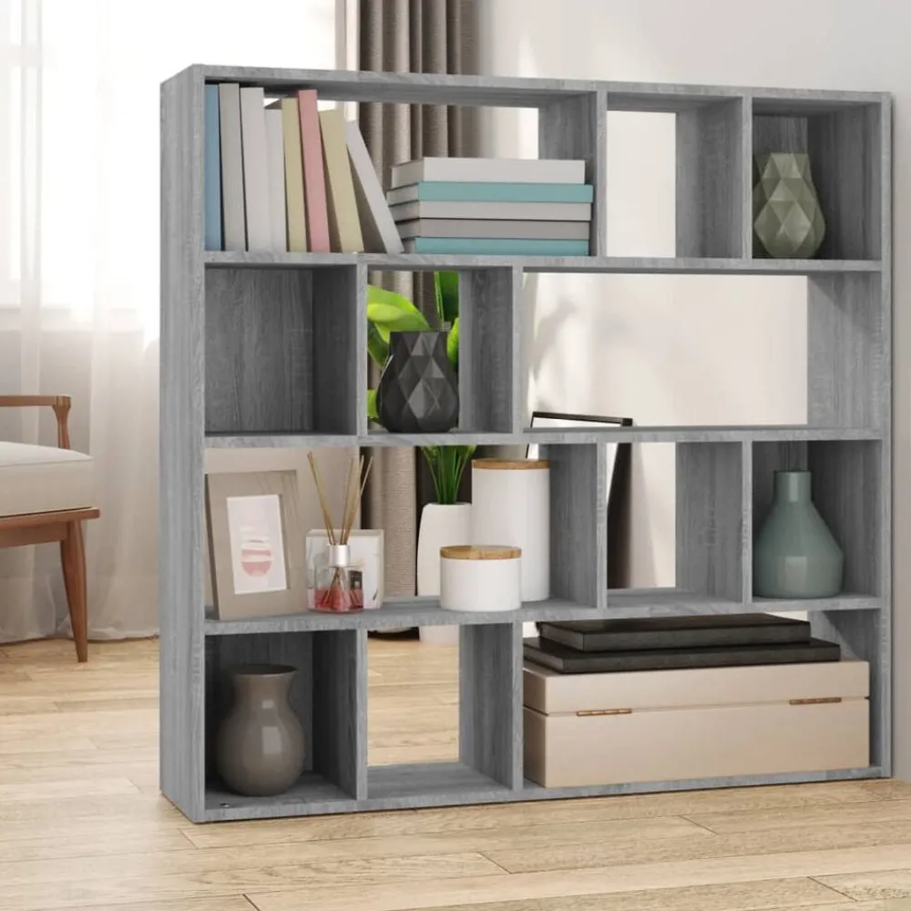 Boekenkast/kamerscherm 105x24x102 cm eikenkleurig>vidaXL Online