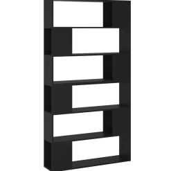 Boekenkasten & Wandplanken*vidaXL Boekenkast/kamerscherm 100x24x188 cm Zwart