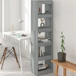 Boekenkast/kamerscherm 40x30x166 cm eikenkleurig>vidaXL Online