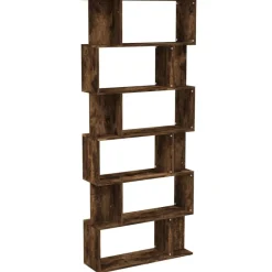 Boekenkast/kamerscherm 80x24x192 cm bewerkt hout>vidaXL Outlet