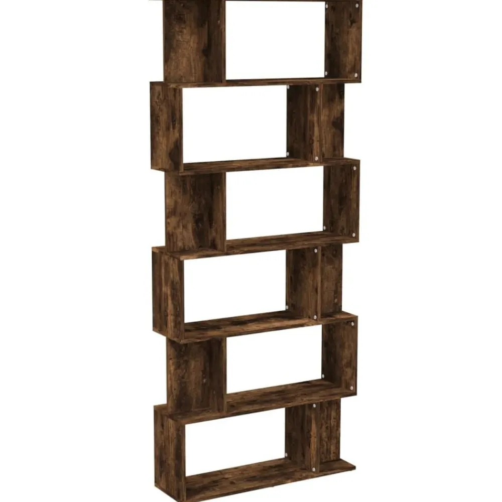 Boekenkast/kamerscherm 80x24x192 cm bewerkt hout>vidaXL Outlet