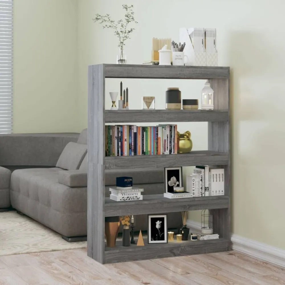 Boekenkast/kamerscherm 100x30x135 cm eikenkleurig>vidaXL Clearance