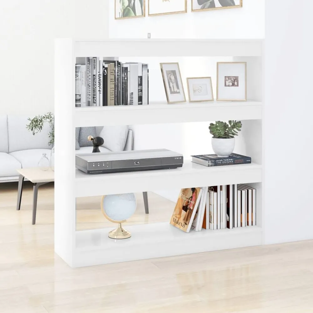 Boekenkasten & Wandplanken*vidaXL Boekenkast/kamerscherm 100x30x103 cm Wit
