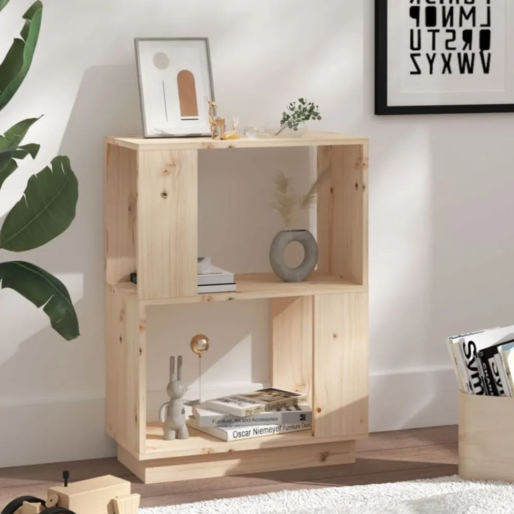 Boekenkast/kamerscherm 51x25x70 cm massief grenenhout>vidaXL Outlet