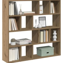 Boekenkast/kamerscherm 105x24x102 cm artisanaal eikenkleur><noscript><img width=