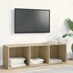 Boekenkasten & Wandplanken*vidaXL Boekenkast/tv-meubel 36x30x114cm bewerkt hout kleur Sonoma eiken