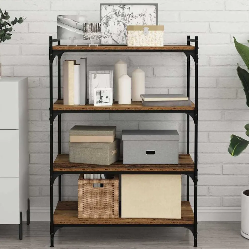 Boekenplank Bord 4 pcs Bruin 80 x 40 x 1,5 cm Bewerkt hout>vidaXL Discount