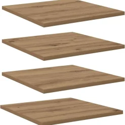Boekenplank Bord 4 pcs Bruin 40 x 40 x 1,5 cm Bewerkt hout>vidaXL Discount