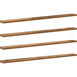 Boekenplank Bord 4 pcs Bruin 100 x 10 x 1,5 cm Bewerkt hout>vidaXL Online