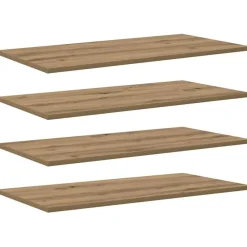 Boekenplank Bord 4 pcs Bruin 80 x 40 x 1,5 cm Bewerkt hout>vidaXL Online