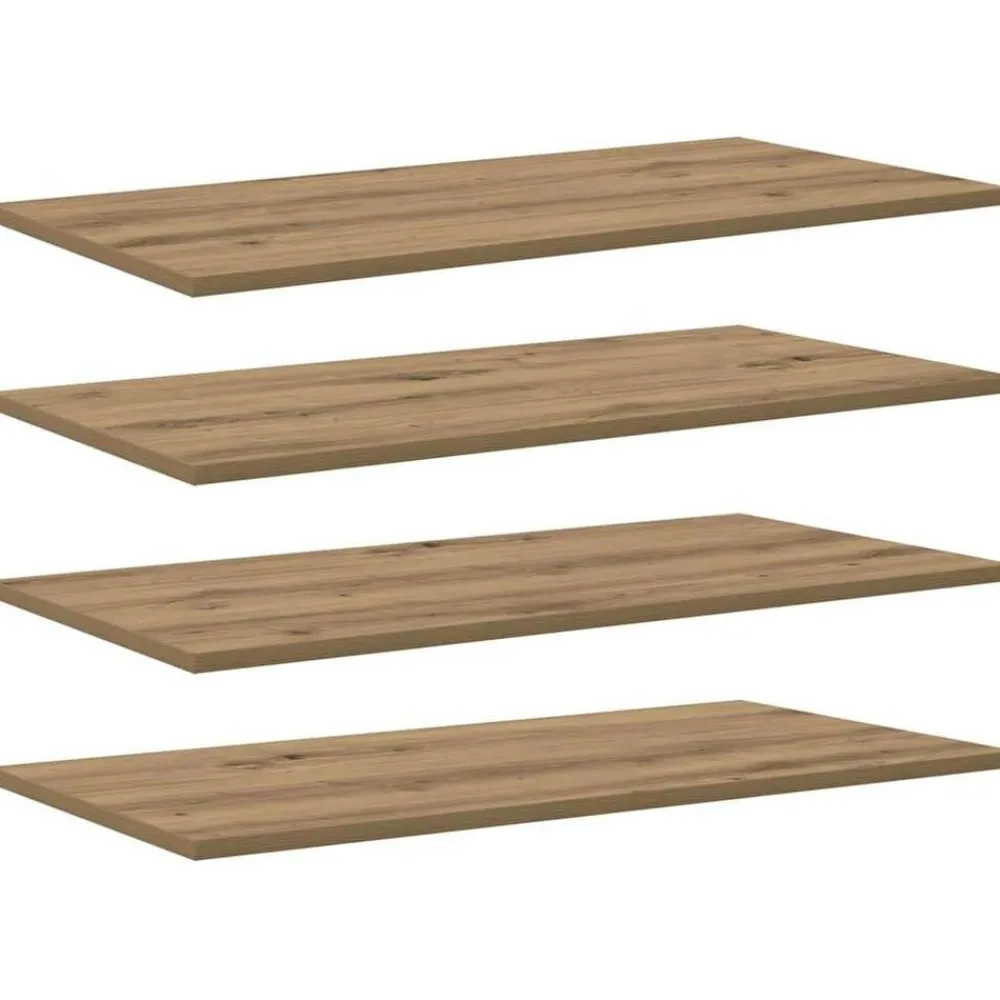 Boekenplank Bord 4 pcs Bruin 80 x 40 x 1,5 cm Bewerkt hout>vidaXL Online