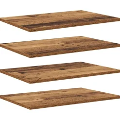 Boekenkasten & Wandplanken*vidaXL Boekenplank Bord 4 pcs Bruin 60 x 40 x 1,5 cm Bewerkt hout Oud hout