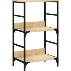 Boekenkasten & Wandplanken*vidaXL Boekenrek 50x33x82 cm bewerkt hout kleurig Sonoma eiken