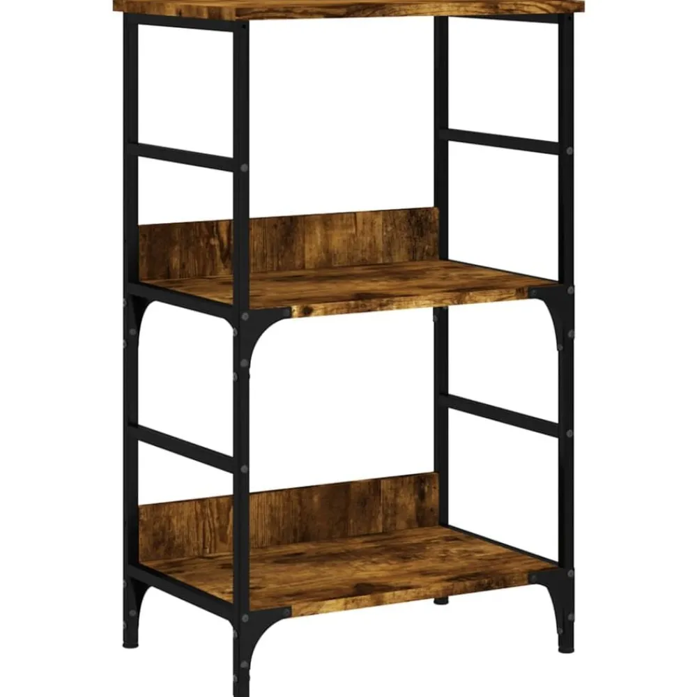 Boekenkasten & Wandplanken*vidaXL Boekenrek 50x33x82 cm bewerkt hout kleurig Gerookt eiken