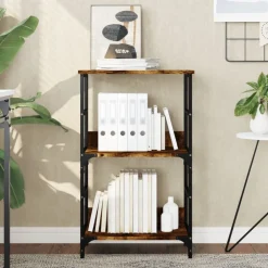 Boekenkasten & Wandplanken*vidaXL Boekenrek 50x33x82 cm bewerkt hout kleurig Gerookt eiken