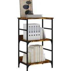 Boekenkasten & Wandplanken*vidaXL Boekenrek 50x33x82 cm bewerkt hout kleurig Gerookt eiken