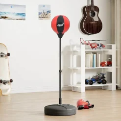 Sport & Spel*vidaXL Boksballenset met handschoenen en pomp verstelbaar 81-122 cm