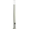 Bolderarmatuur met stopcontact 110 cm RVS IP44>vidaXL Outlet