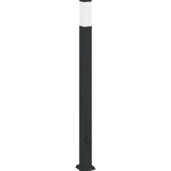 Verlichting*vidaXL Bolderarmatuur met stopcontact 110 cm Zwart IP44