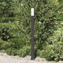 Verlichting*vidaXL Bolderarmatuur met stopcontact 110 cm Zwart IP44