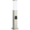 Verlichting*vidaXL Bolderarmatuur met stopcontact 50 cm RVS IP44