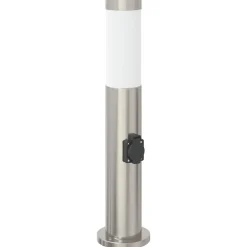 Bolderarmatuur met stopcontact 50 cm RVS IP44>vidaXL Best