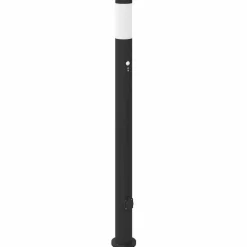 Bolderarmatuur met sensor en stopcontact 110 cm roestvrij staal IP44>vidaXL Clearance