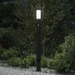 Bolderarmatuur met sensor en stopcontact 110 cm roestvrij staal IP44>vidaXL Clearance