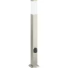 Verlichting*vidaXL Bolderarmatuur met stopcontact 80 cm RVS IP44