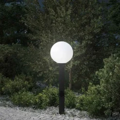 Verlichting*vidaXL Bolderarmatuur met stopcontact 80 cm Zwart IP44