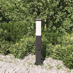 Verlichting*vidaXL Bolderarmatuur met stopcontact 50 cm Zwart IP44