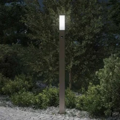 Verlichting*vidaXL Bolderverlichting met sensor 110 cm roestvrij staal IP44