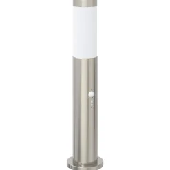 Verlichting*vidaXL Bolderverlichting met sensor 50 cm RVS IP44
