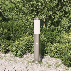 Verlichting*vidaXL Bolderverlichting met sensor 50 cm RVS IP44