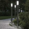 Bolderverlichting met stopcontact 3 stuks 110 cm roestvrij staal IP44>vidaXL New