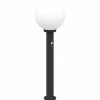 Verlichting*vidaXL Bolderverlichting met sensor 80 cm zwart IP44