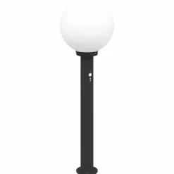 Verlichting*vidaXL Bolderverlichting met sensor 80 cm zwart IP44