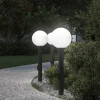 Bolderverlichting met stopcontact 3 stuks 80 cm Zwart IP44>vidaXL Best