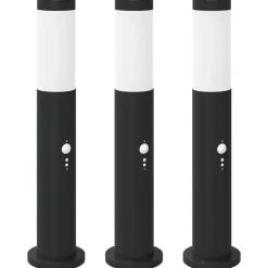 Bolderverlichting met sensor 3 stuks 50 cm RVS IP44>vidaXL Sale