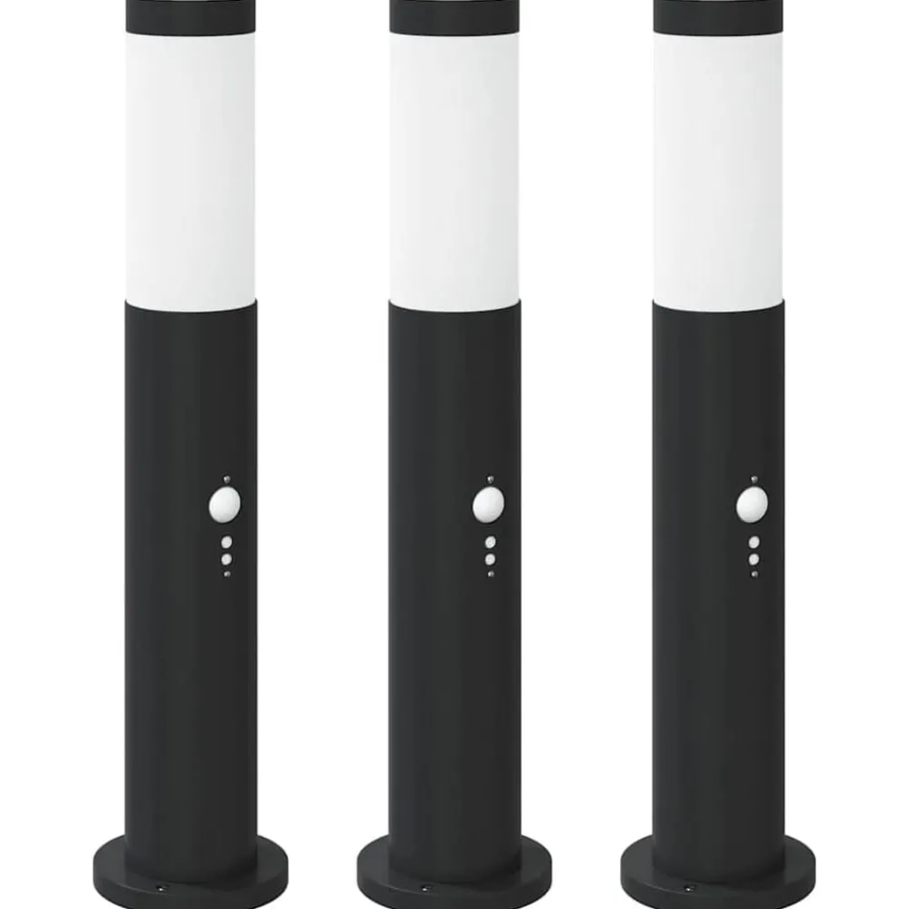 Bolderverlichting met sensor 3 stuks 50 cm RVS IP44>vidaXL Sale