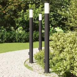 Bolderverlichting met stopcontact 3 stuks 110 cm roestvrij staal IP44><noscript><img width=