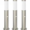 Bolderverlichting met sensor 3 stuks 50 cm RVS IP44>vidaXL New