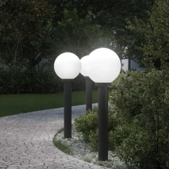 Verlichting*vidaXL Bolderverlichting 3 stuks 80 cm Zwart IP44