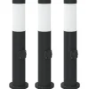Bolderverlichting met stopcontact 3 stuks 50 cm roestvrij staal IP44>vidaXL Online