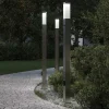 Bolderverlichting met sensor en stopcontact 3 stuks 110 cm roestvrij staal IP44>vidaXL Discount