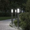 Bolderverlichting met sensor 3 stuks 80 cm RVS IP44>vidaXL Clearance